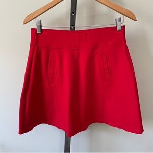 Fig Metro Red Mini Skirt Made In Canada Size Small